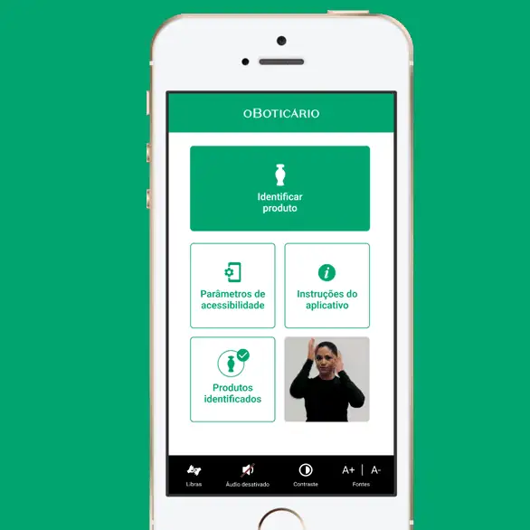 App de acessibilidade para O Boticário